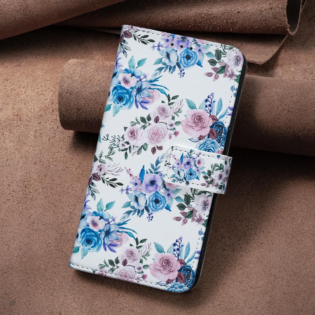 For Sony Xperia 1 VIII BF42 Color Painting Leather Phone Case - Floral - EDA009736201F