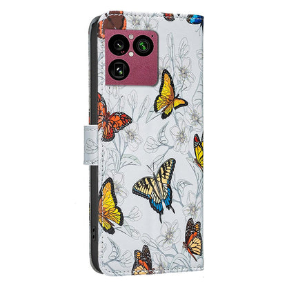 For Sony Xperia 1 VIII BF42 Color Painting Leather Phone Case - Butterfly - EDA009736201G