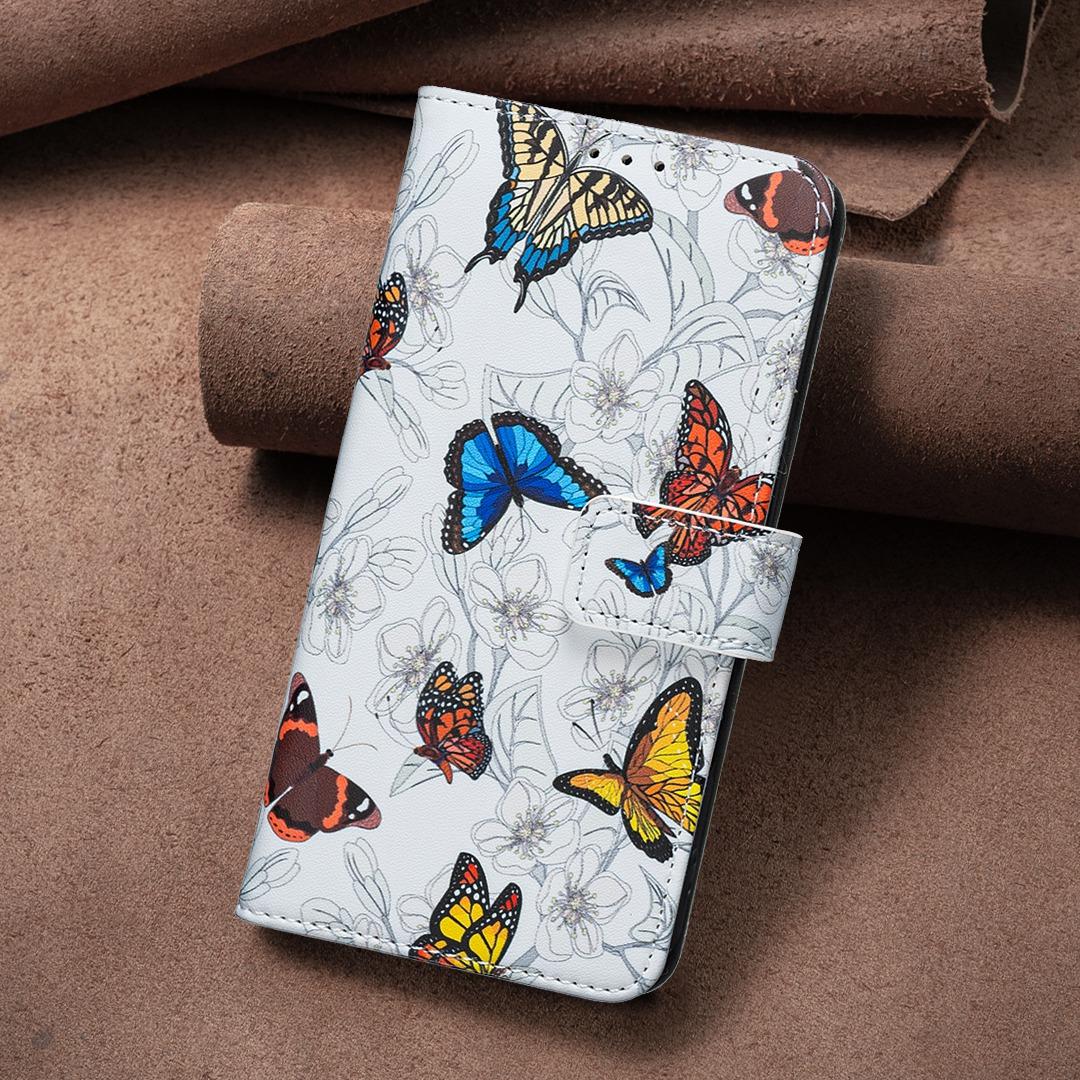 For Sony Xperia 1 VIII BF42 Color Painting Leather Phone Case - Butterfly - EDA009736201G