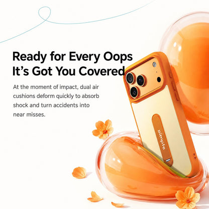 For iPhone 17 Pro Contrast Color 360 Degree Rotation Holder Magnetic Phone Case - Pink - EDA009737502A