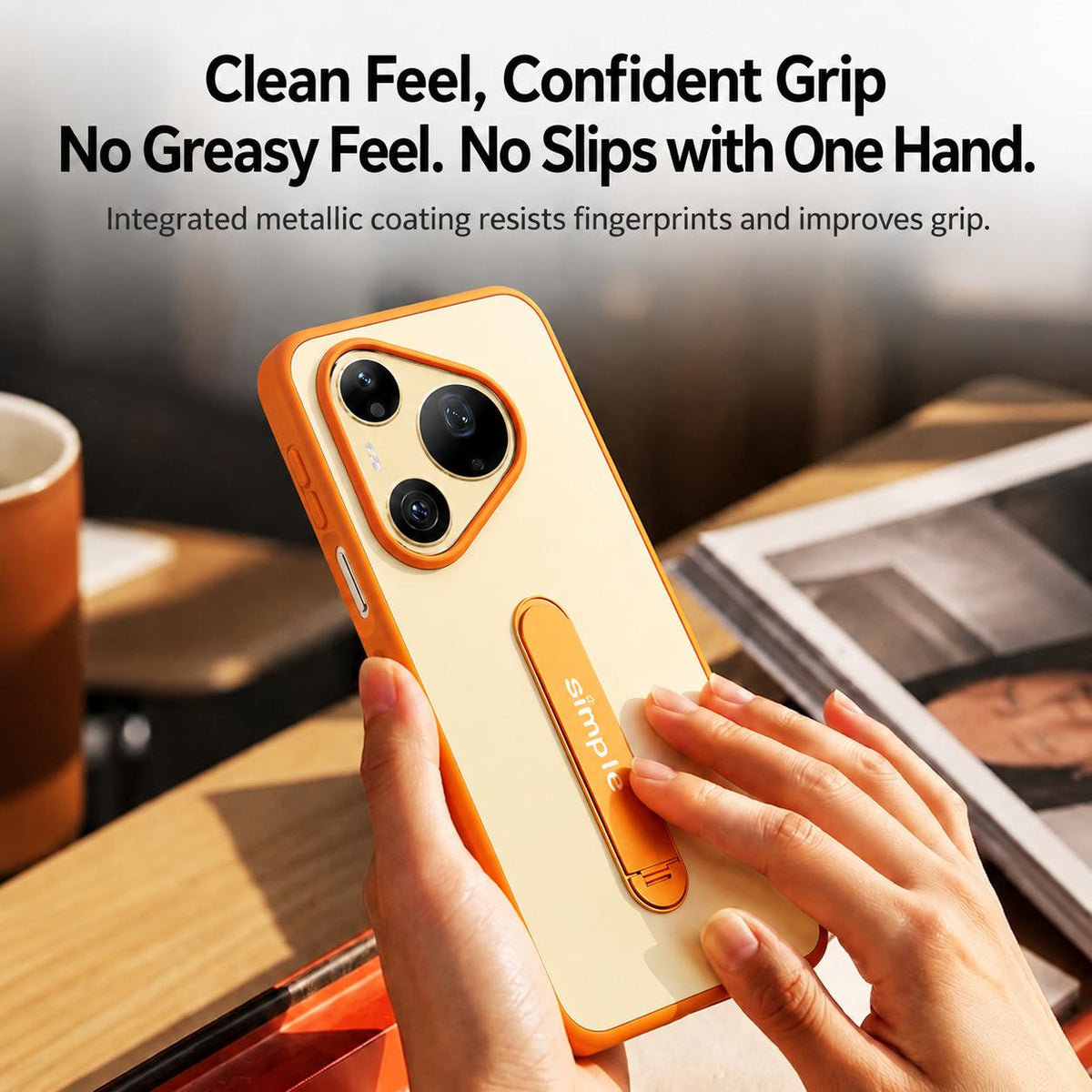 For Huawei Pura 90 Pro 5G Contrast Color 360 Degree Rotation Holder Magnetic Phone Case - Green - EDA009737602C