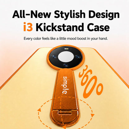For Huawei Mate 80 / Mate 80 Pro Contrast Color 360 Degree Rotation Holder Magnetic Phone Case - Green - EDA009737603C