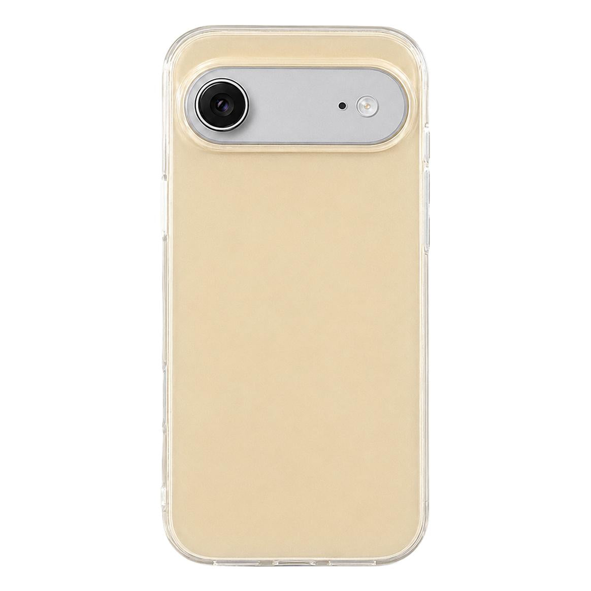 For iPhone Air Solid Color PC Hybrid TPU Shockproof Phone Case - Yellow - EDA009738104A