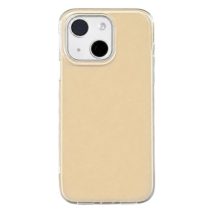 For iPhone 13 Solid Color PC Hybrid TPU Shockproof Phone Case - Yellow - EDA009738119A