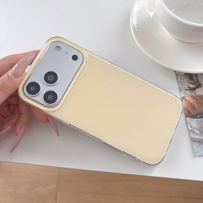 For iPhone 13 Pro Max Solid Color PC Hybrid TPU Shockproof Phone Case - Yellow - EDA009738117A
