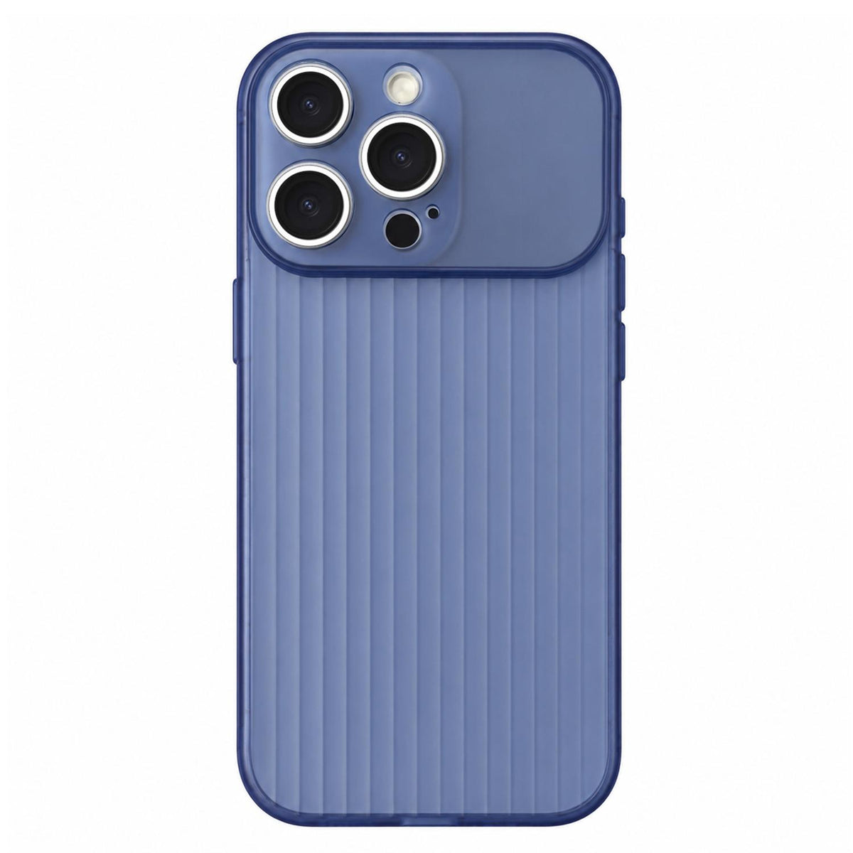 For iPhone 16 Pro Max TPU Large Window Cooling Corrugated Phone Case - Blue - EDA009738401F
