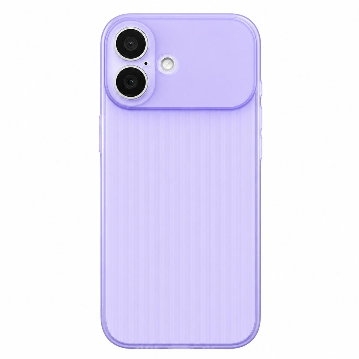 For iPhone 16 Plus TPU Large Window Cooling Corrugated Phone Case - Purple - EDA009738403E