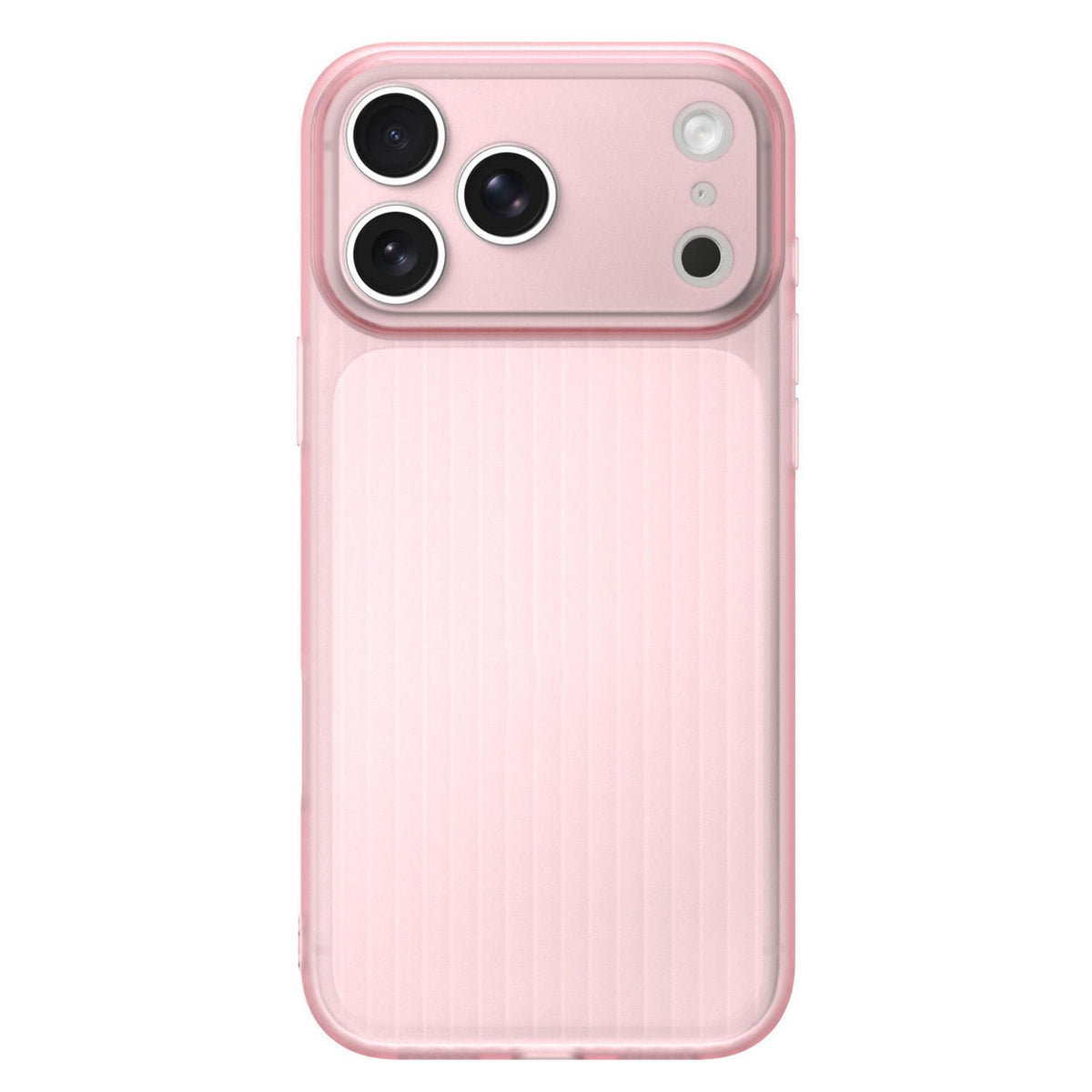 For iPhone 17 Pro Max TPU Large Window Cooling Corrugated Phone Case - Pink - EDA009738416B