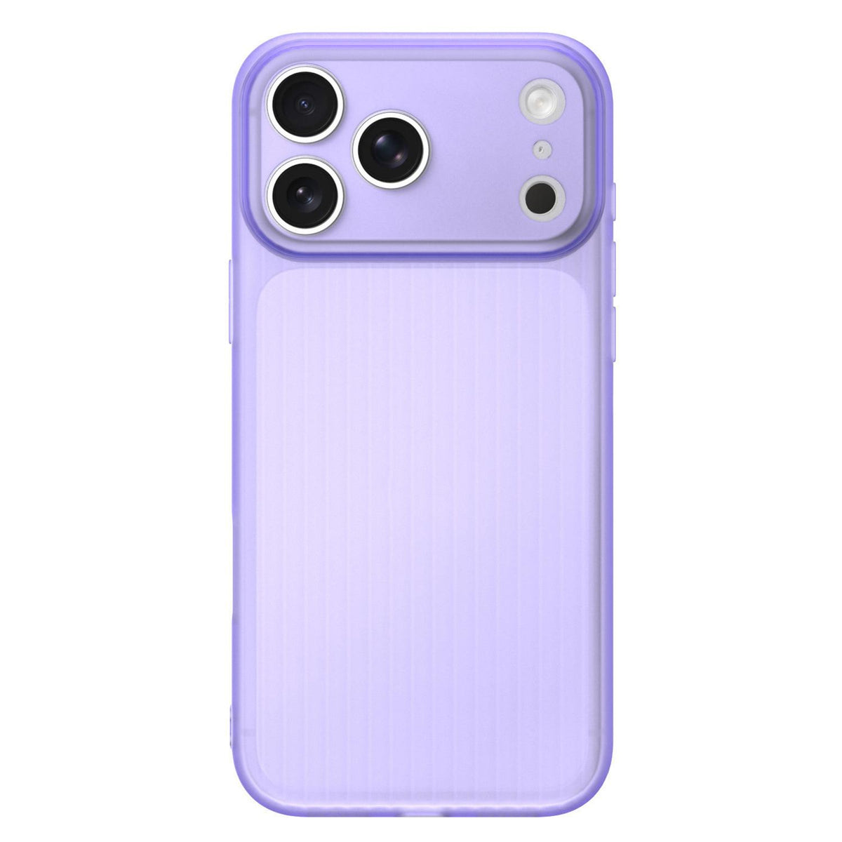 For iPhone 17 Pro Max TPU Large Window Cooling Corrugated Phone Case - Purple - EDA009738416E