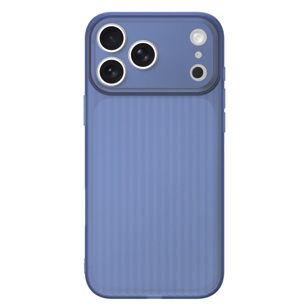 For iPhone 17 Pro Max TPU Large Window Cooling Corrugated Phone Case - Blue - EDA009738416F