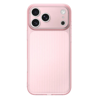 For iPhone 17 Pro TPU Large Window Cooling Corrugated Phone Case - Pink - EDA009738417B