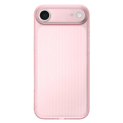 For iPhone Air TPU Large Window Cooling Corrugated Phone Case - Pink - EDA009738419B