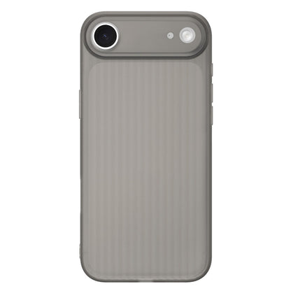 For iPhone Air TPU Large Window Cooling Corrugated Phone Case - Grey - EDA009738419C