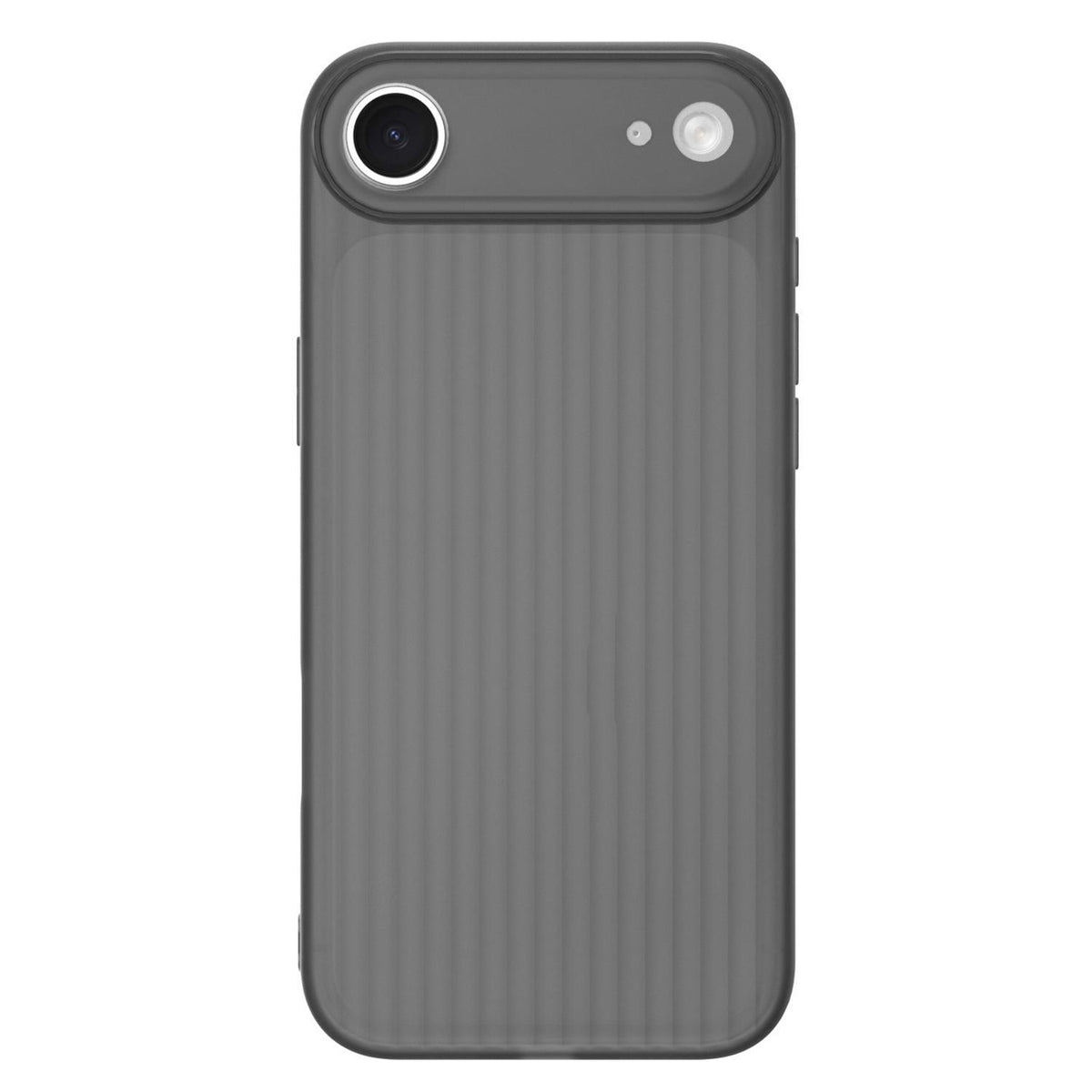 For iPhone Air TPU Large Window Cooling Corrugated Phone Case - Black - EDA009738419D