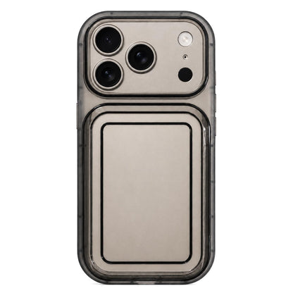 For iPhone 17 Pro Max Circuit Round Photo Frame TPU Phone Case - Black - EDA009739301B