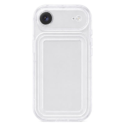 For iPhone Air Circuit Round Photo Frame TPU Phone Case - Transparent - EDA009739304A