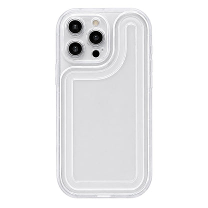 For iPhone 15 Pro Circuit Round Photo Frame TPU Phone Case - Transparent - EDA009739310A