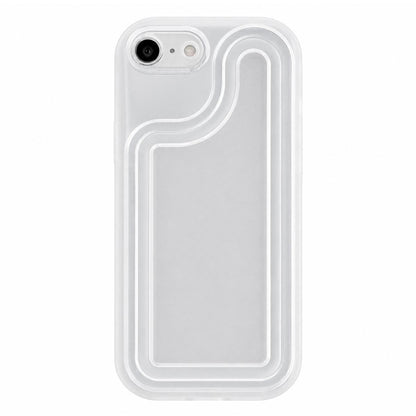 For iPhone 7 Circuit Round Photo Frame TPU Phone Case - Transparent - EDA009739326A