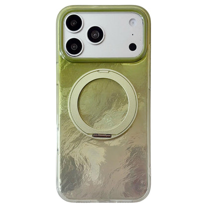 For iPhone 17 Pro Gradient Glacier 360 Magnetic Holder Phone Case - Green - EDA009739602E