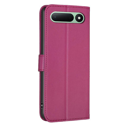 For Tecno Spark 50 5G Four-leaf Embossed Leather Phone Case - Rose Red - EDA009740301A