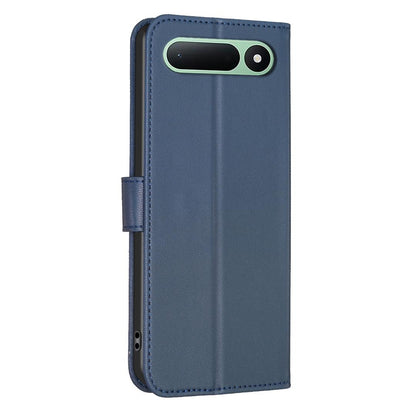 For Tecno Spark 50 5G Four-leaf Embossed Leather Phone Case - Blue - EDA009740301B