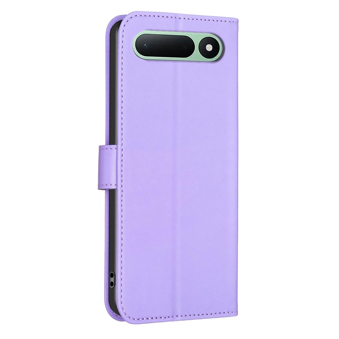 For Tecno Spark 50 5G Four-leaf Embossed Leather Phone Case - Purple - EDA009740301D
