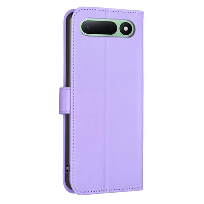 For Tecno Spark 50 5G Four-leaf Embossed Leather Phone Case - Purple - EDA009740301D