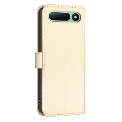 For Tecno Spark 50 5G Four-leaf Embossed Leather Phone Case - Gold - EDA009740301E