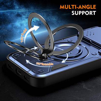 For Google Pixel 11 / 11 Pro Ring Holder Lens Slide Cover Phone Case - Orange - EDA009743003A