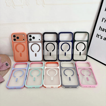 For iPhone 14 Cool 3 in 1 Magnetic Anti-slip Edge Phone Case - Green - EDA009746013C