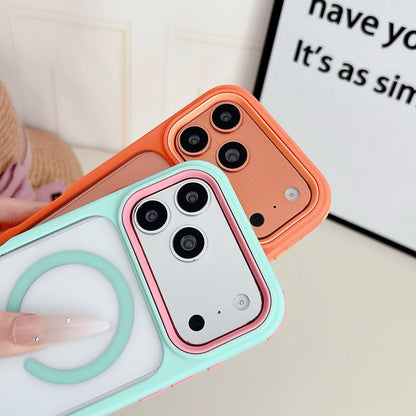 For iPhone 11 Cool 3 in 1 Magnetic Anti-slip Edge Phone Case - Green - EDA009746023C