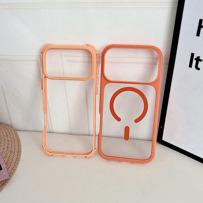 For iPhone 14 Cool 3 in 1 Magnetic Anti-slip Edge Phone Case - Green - EDA009746013C