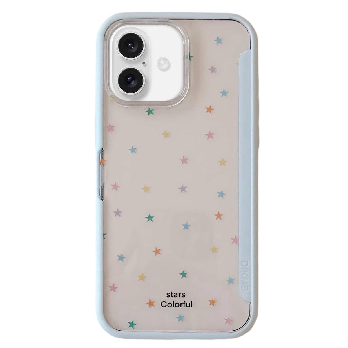 For iPhone 17 Back Board Flip Stand Design Shockproof Phone Case - Stars-Blue - EDA009746803B
