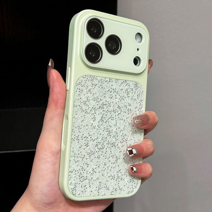 For iPhone 17 Pro Large Window Full Coverage Diamond Pattern Phone Case - Green - EDA009747202B