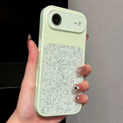 For iPhone Air Large Window Full Coverage Diamond Pattern Phone Case - Green - EDA009747204B