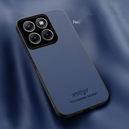 For Motorola Edge 70 Fusion HUIYI Leather Magnetic Phone Case - Blue - EDA009747705A