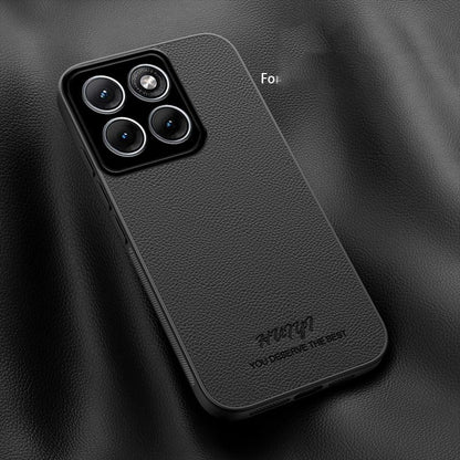 For Motorola Edge 70 Fusion HUIYI Leather Magnetic Phone Case - Black - EDA009747705B