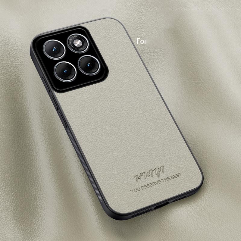 For Motorola Edge 70 Fusion HUIYI Leather Magnetic Phone Case - White - EDA009747705D
