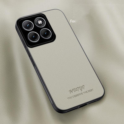 For Motorola Edge 70 Fusion HUIYI Leather Magnetic Phone Case - White - EDA009747705D