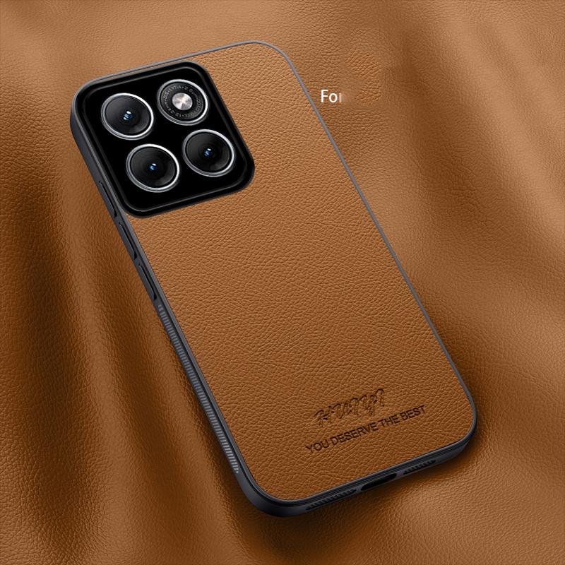 For Motorola Edge 70 Fusion HUIYI Leather Magnetic Phone Case - Brown - EDA009747705E