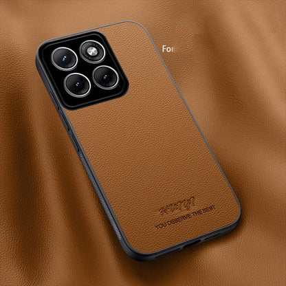For Motorola Edge 70 Fusion HUIYI Leather Magnetic Phone Case - Brown - EDA009747705E