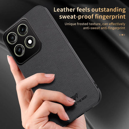 For Motorola Edge 70 Pro HUIYI Leather Magnetic Phone Case - Blue - EDA009747708A