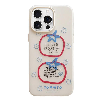 For iPhone 16 Pro Max Frosted 3 in 1 Design Shockproof Phone Case - Tomato - EDA009750801A