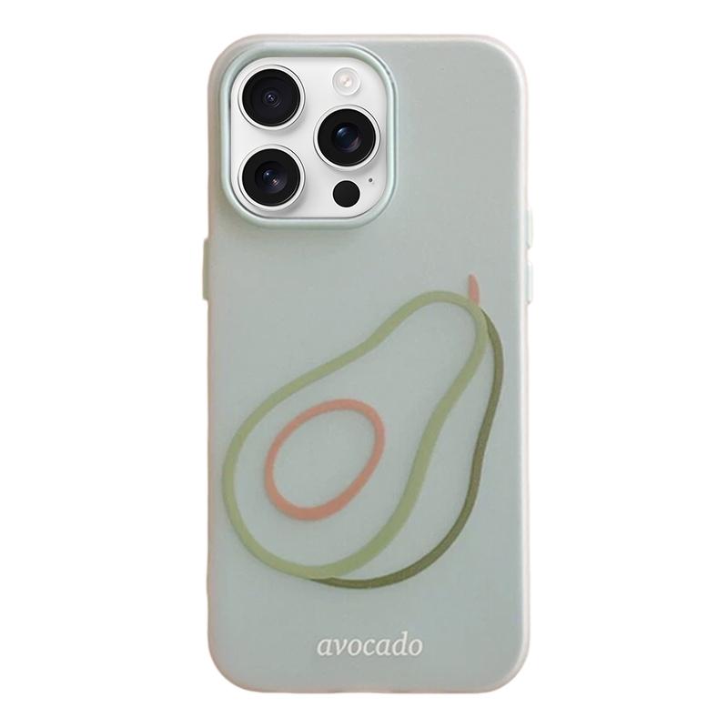 For iPhone 16 Pro Max Frosted 3 in 1 Design Shockproof Phone Case - Avocado - EDA009750801G