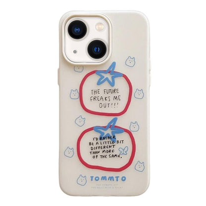 For iPhone 13 Frosted 3 in 1 Design Shockproof Phone Case - Tomato - EDA009750810A