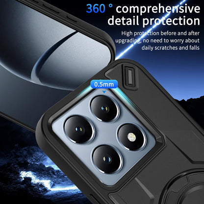 For Xiaomi 14T Dijia Rotating Bracket Magnetic Phone Case - Orange - EDA009752701A
