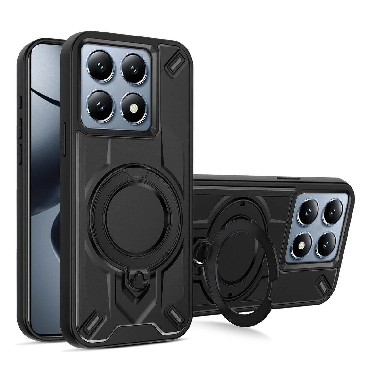 For Xiaomi 14T Dijia Rotating Bracket Magnetic Phone Case - Black - EDA009752701B