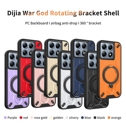 For Xiaomi 14T Dijia Rotating Bracket Magnetic Phone Case - Black - EDA009752701B