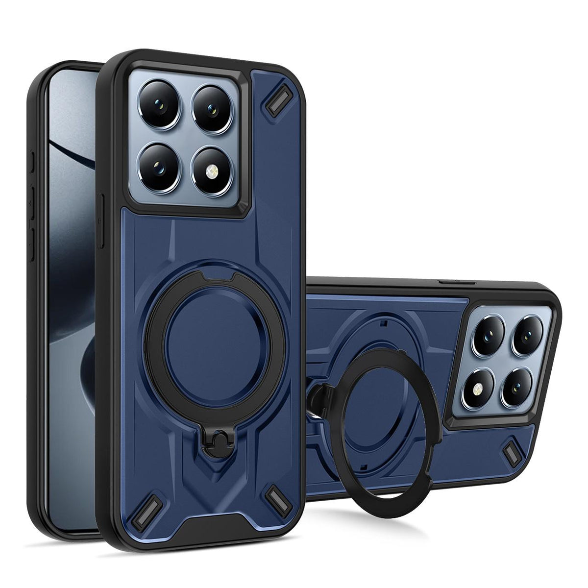 For Xiaomi 14T Dijia Rotating Bracket Magnetic Phone Case - Blue - EDA009752701E