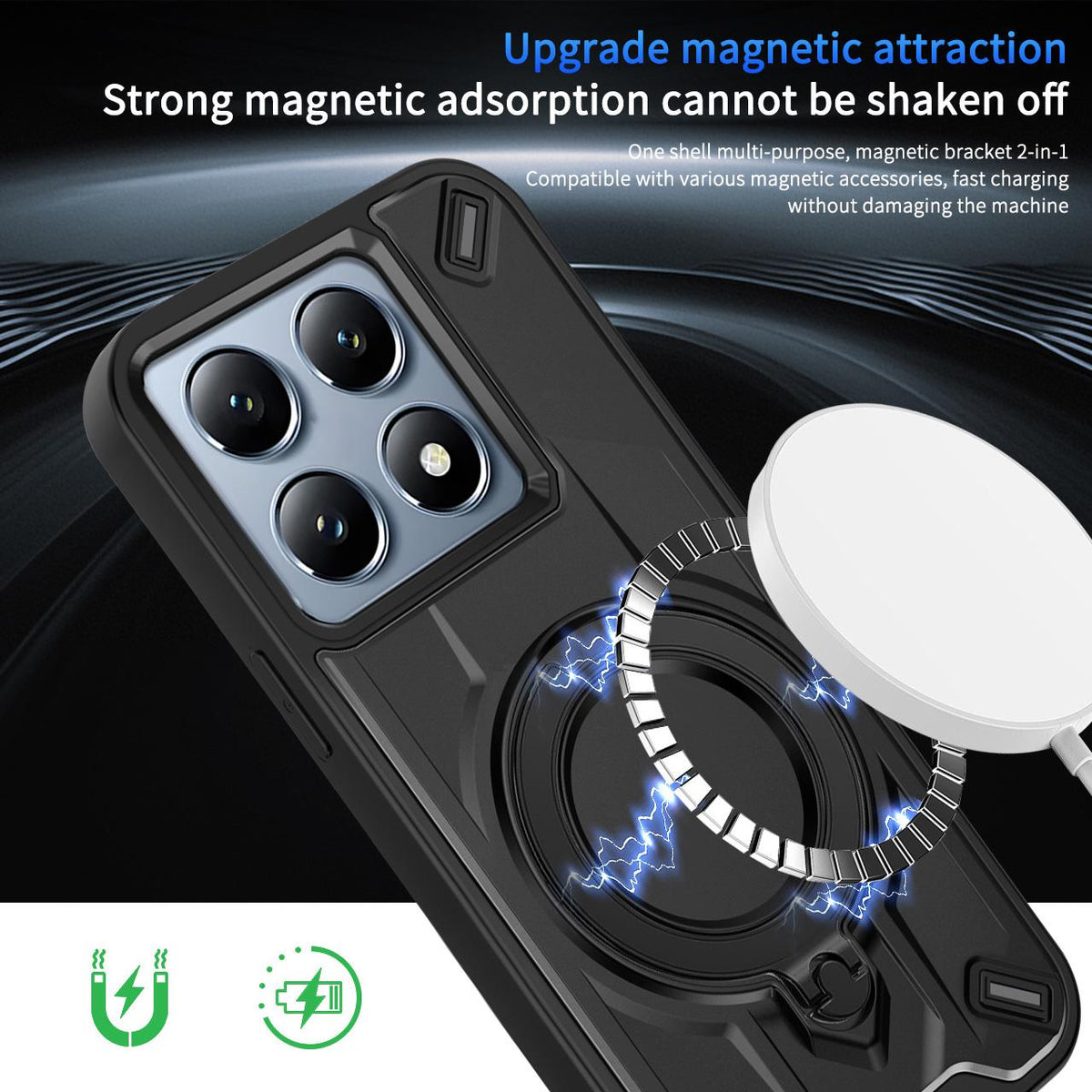 For Xiaomi 14T Dijia Rotating Bracket Magnetic Phone Case - Rose Gold - EDA009752701F